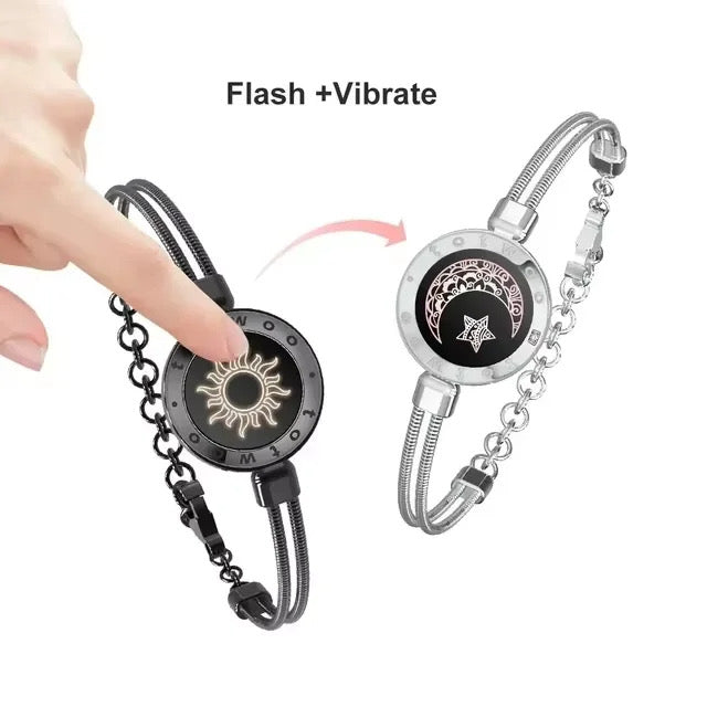 TouchBond Love Bracelet - Snake Black Sliver
