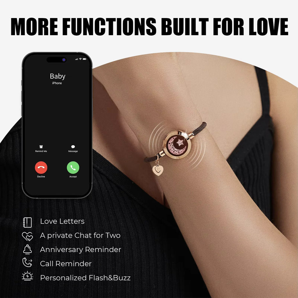 TouchBond Love Bracelet - Sliver + Gold