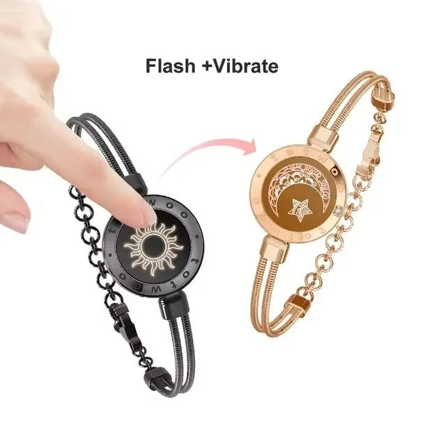 TouchBond Love Bracelet - Snake Black Gold